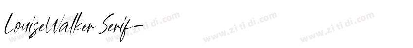 LouiseWalker Serif字体转换